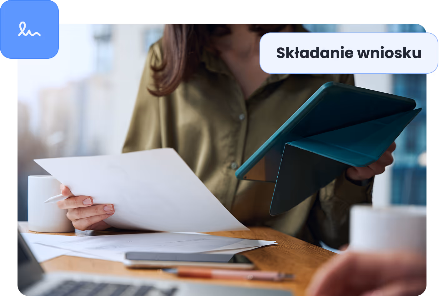 Grafika ilustrująca pomoc prawnika przy składaniu wniosku. Oferujemy kompleksową pomoc prawną w zakresie odszkodowań i zadośćuczynień w województwie śląskim. Nasz zespół prawników zapewnia profesjonalne doradztwo, dbając o Twoje interesy na każdym etapie sprawy.